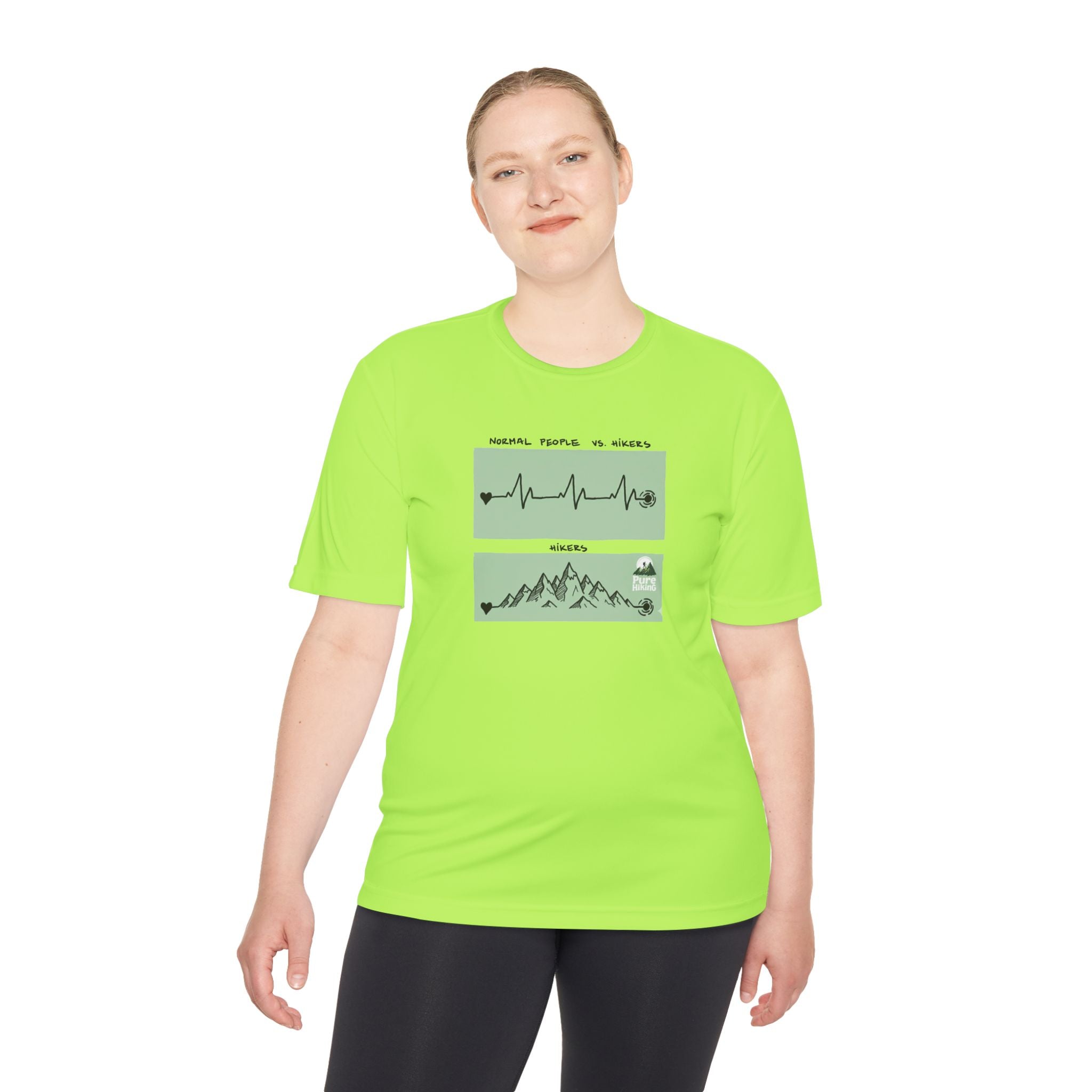 Hiking Tee — 'Normal People Go Outside, Climbs' Mountain Graphic Moisture‑Wicking Shirt