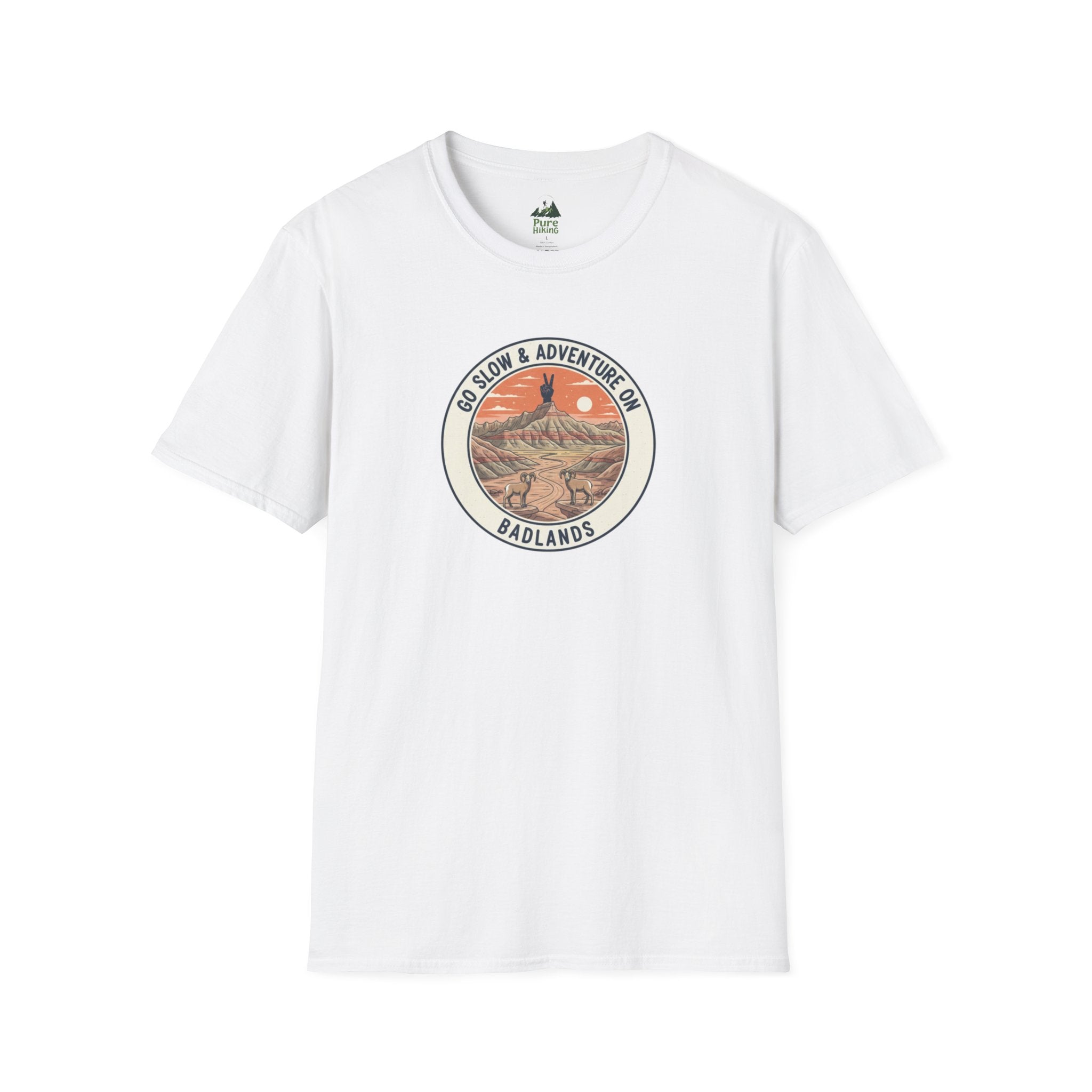 Badlands — "Go Slow & Adventure On" T-Shirt