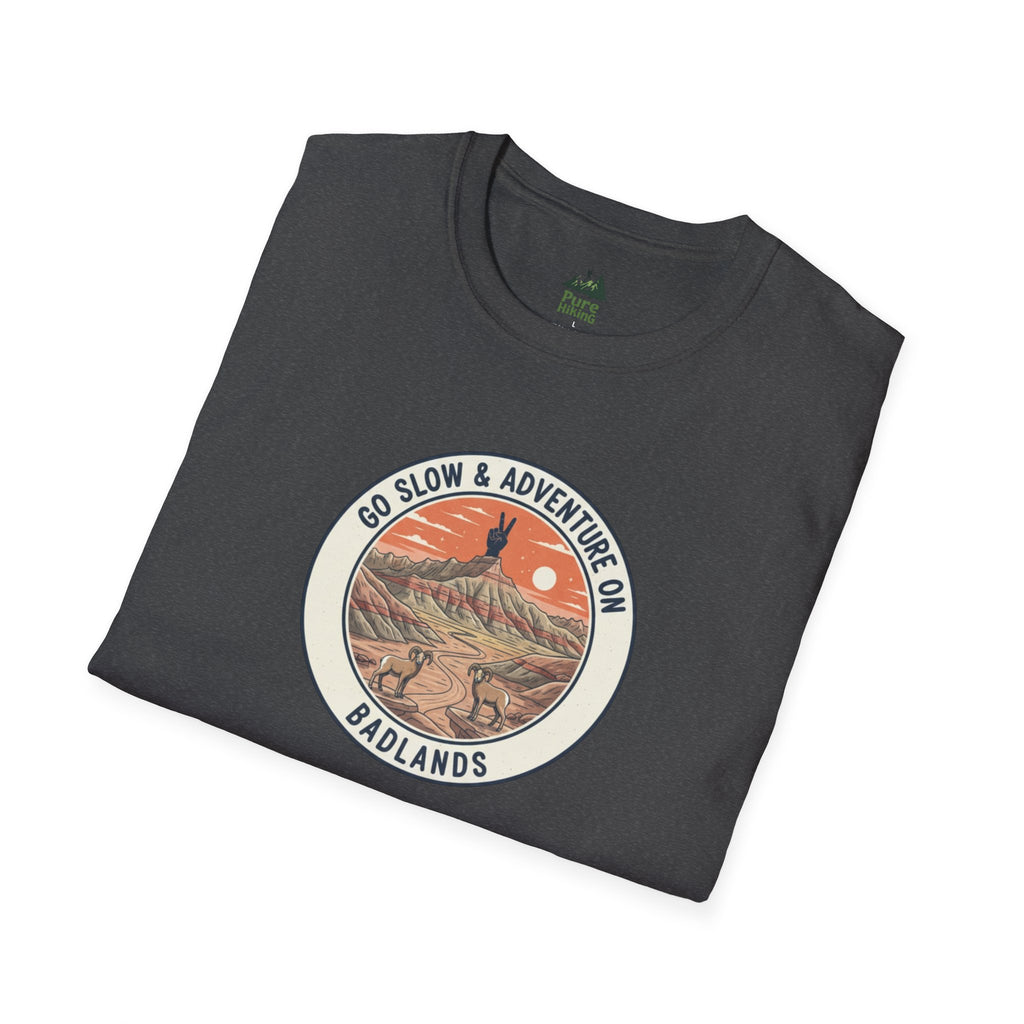 Badlands — "Go Slow & Adventure On" T-Shirt