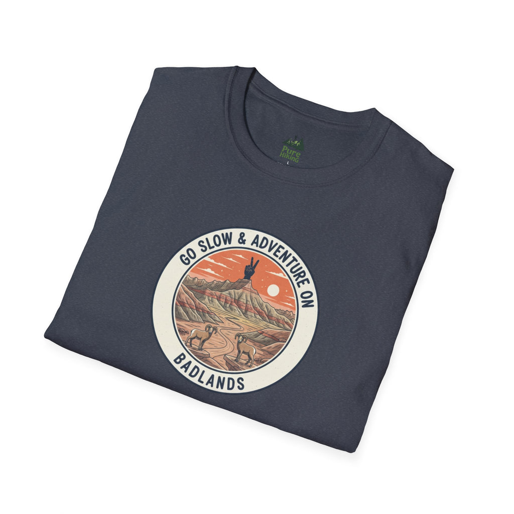 Badlands — "Go Slow & Adventure On" T-Shirt