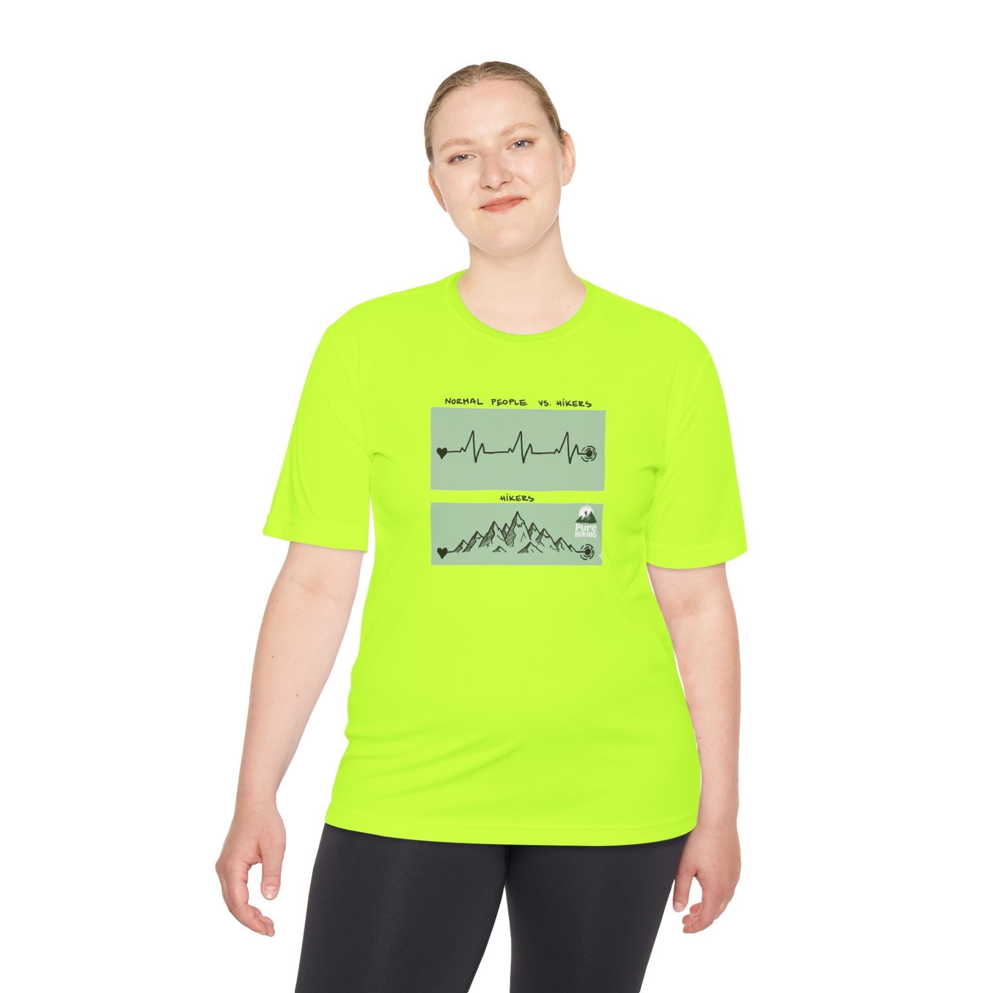 Hiking Tee — 'Normal People Go Outside, Climbs' Mountain Graphic Moisture‑Wicking Shirt