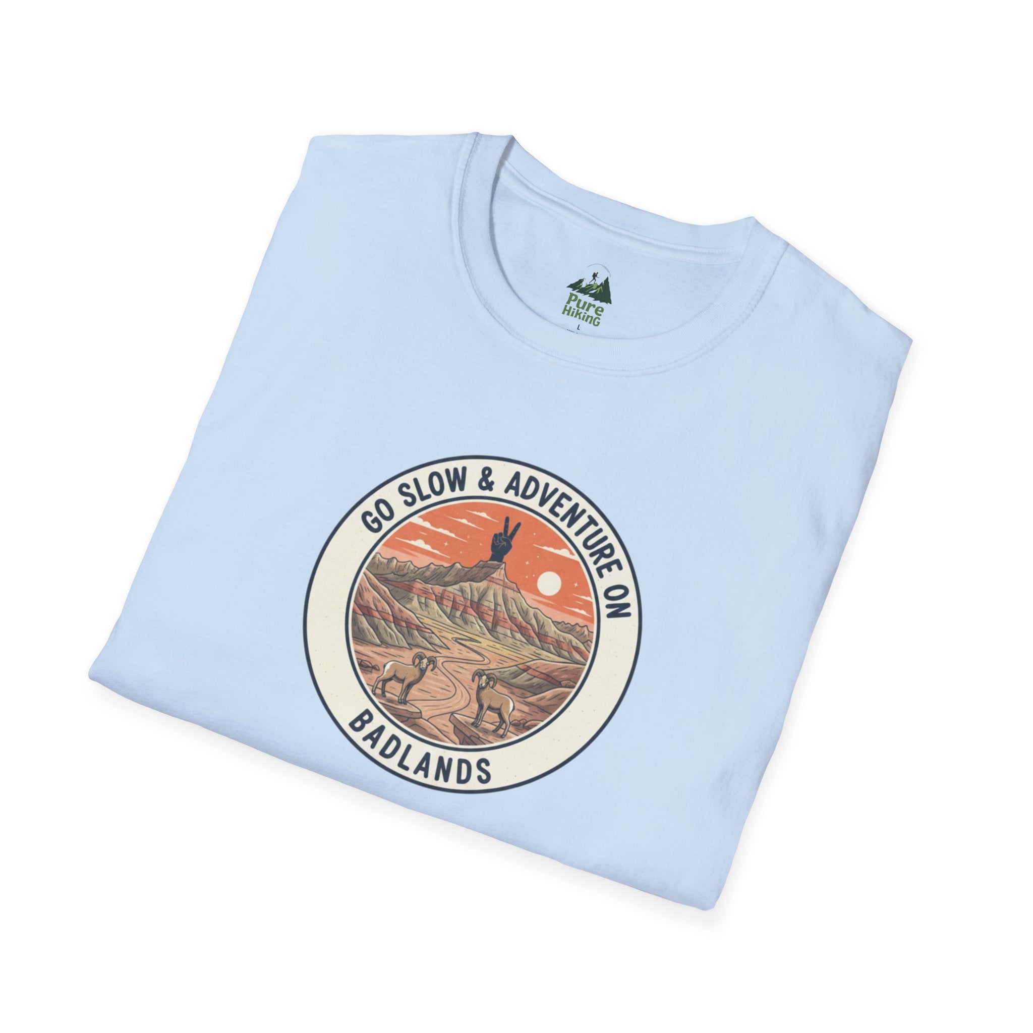 Badlands — "Go Slow & Adventure On" T-Shirt