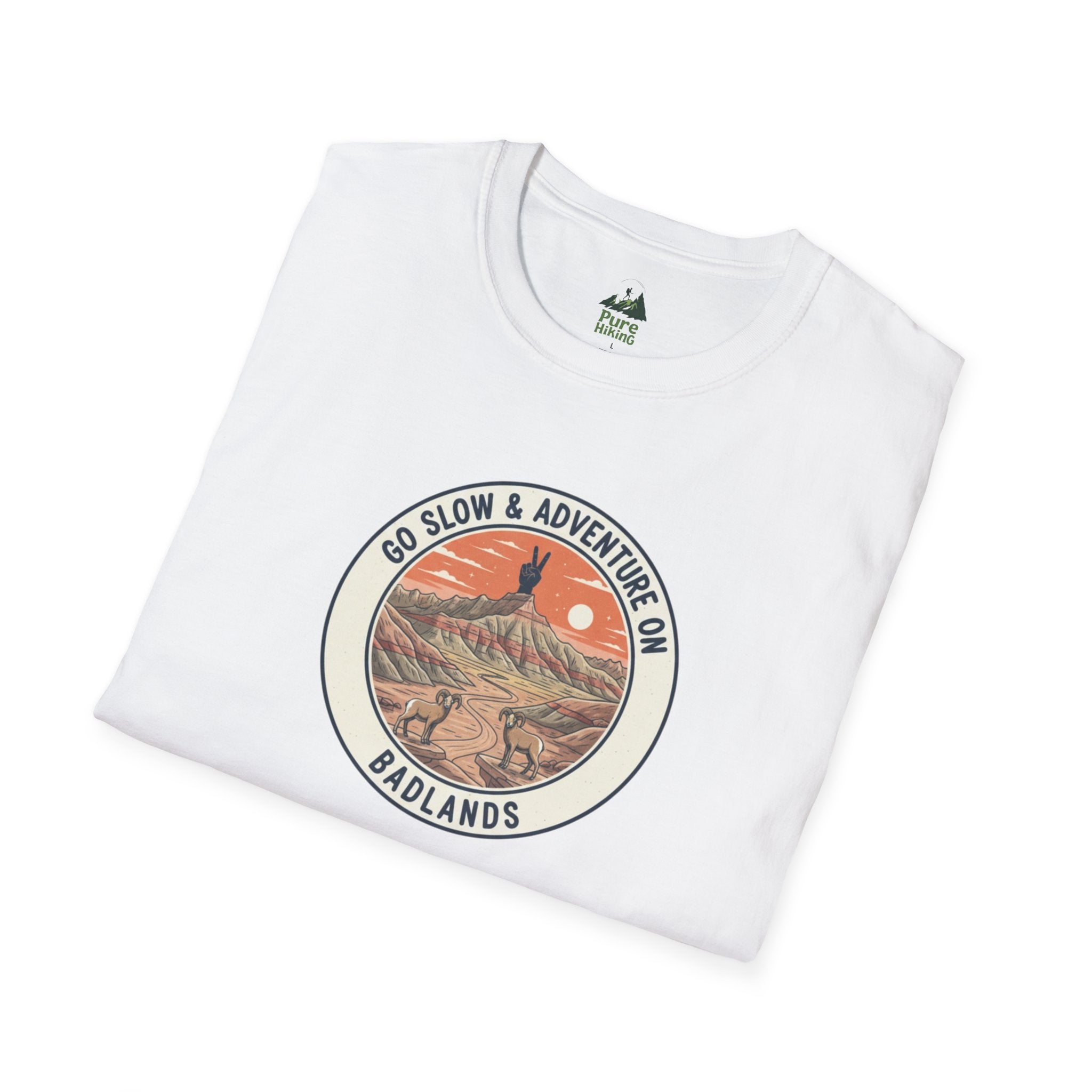 Badlands — "Go Slow & Adventure On" T-Shirt