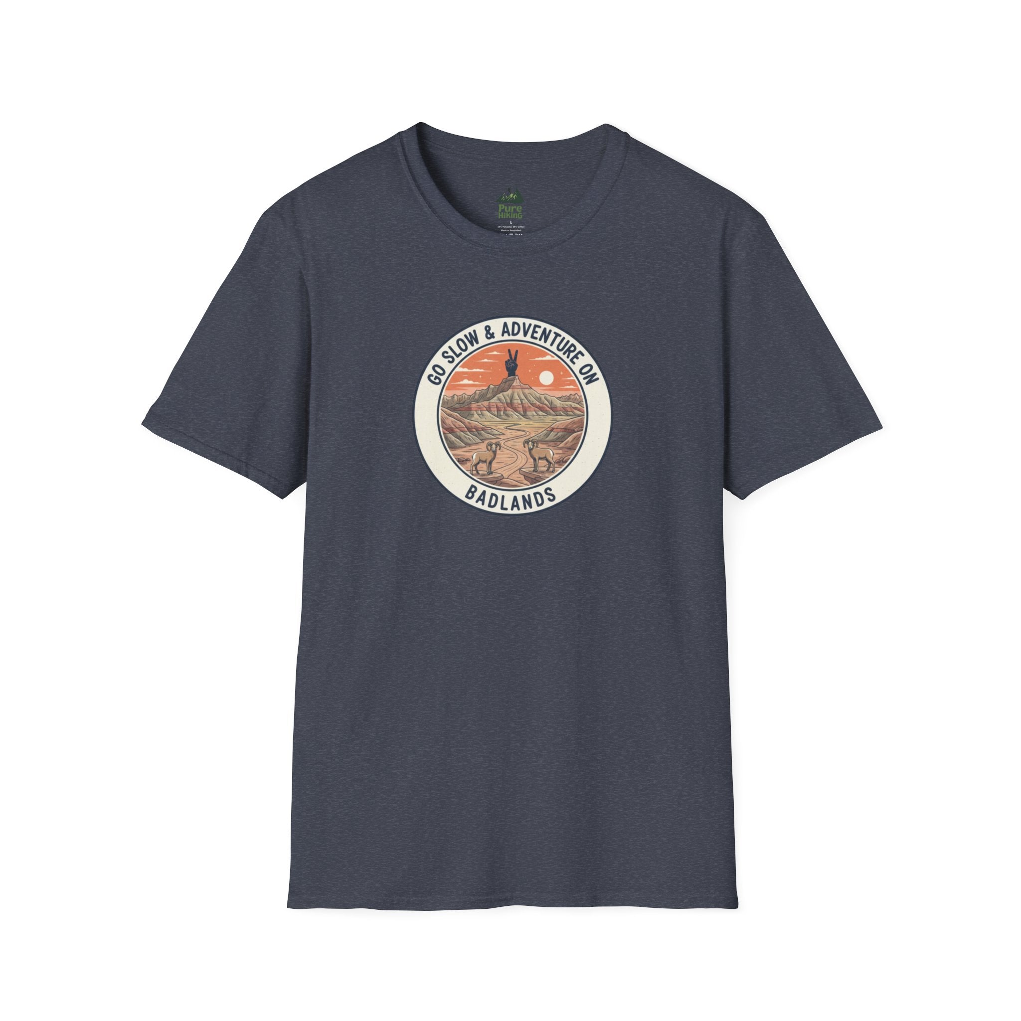 Badlands — "Go Slow & Adventure On" T-Shirt