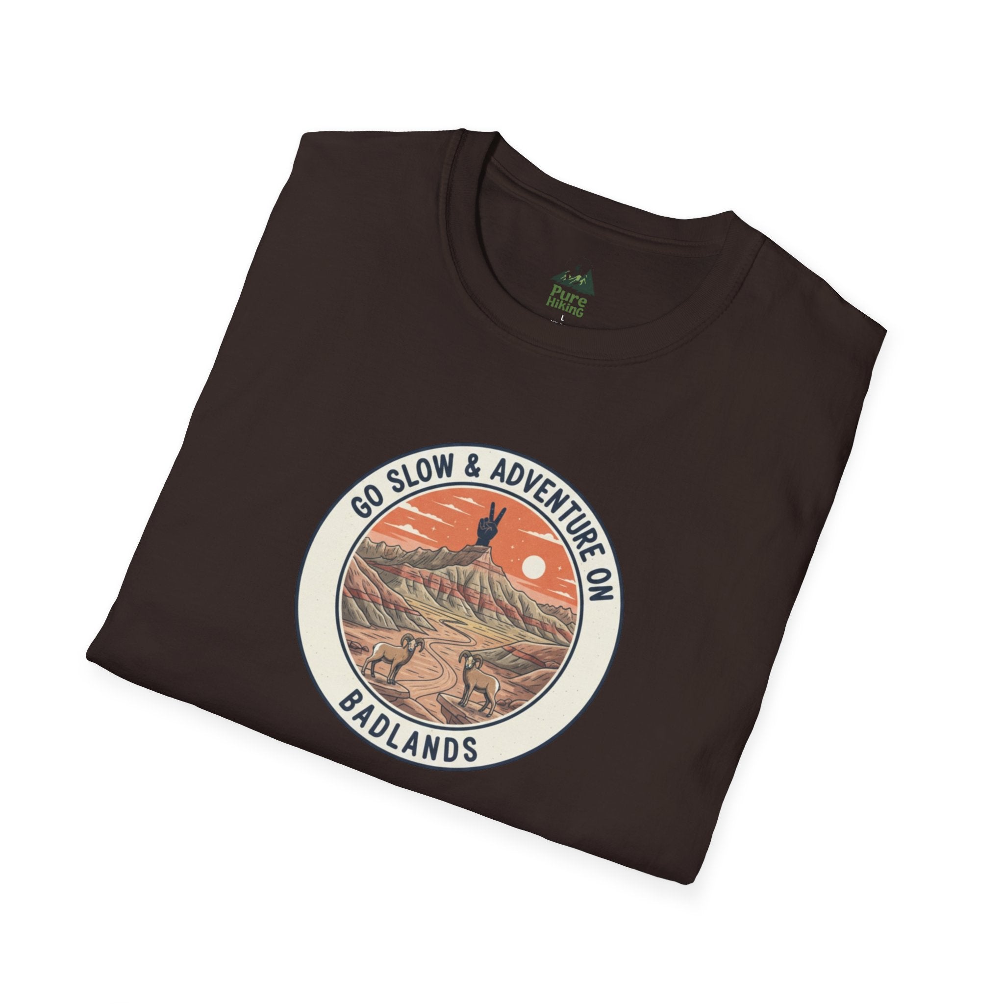 Badlands — "Go Slow & Adventure On" T-Shirt