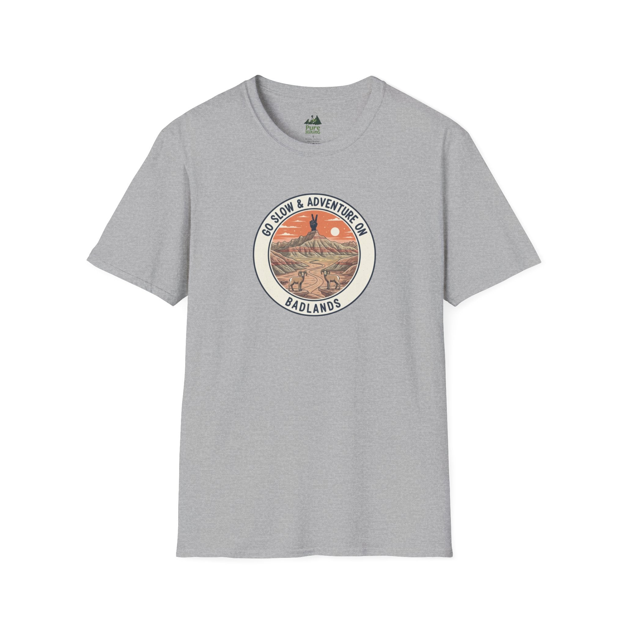 Badlands — "Go Slow & Adventure On" T-Shirt