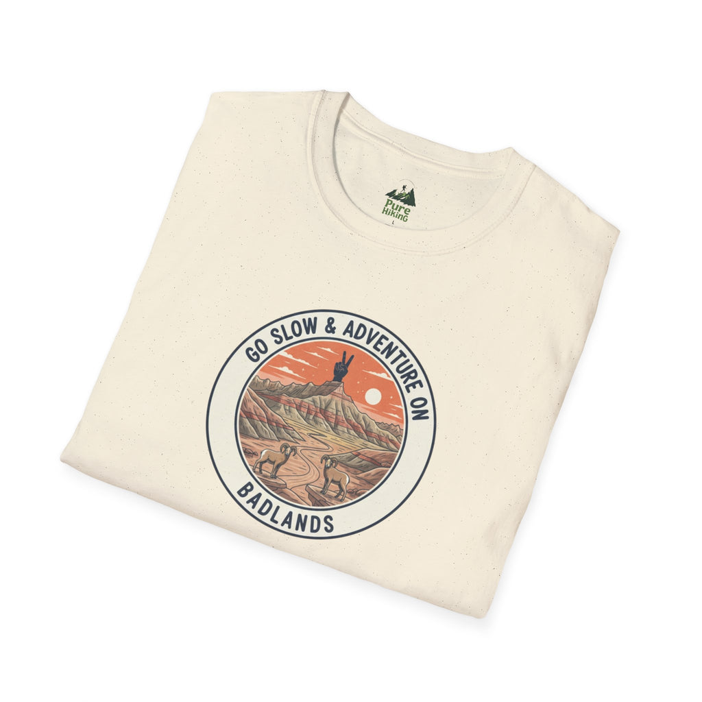 Badlands — "Go Slow & Adventure On" T-Shirt