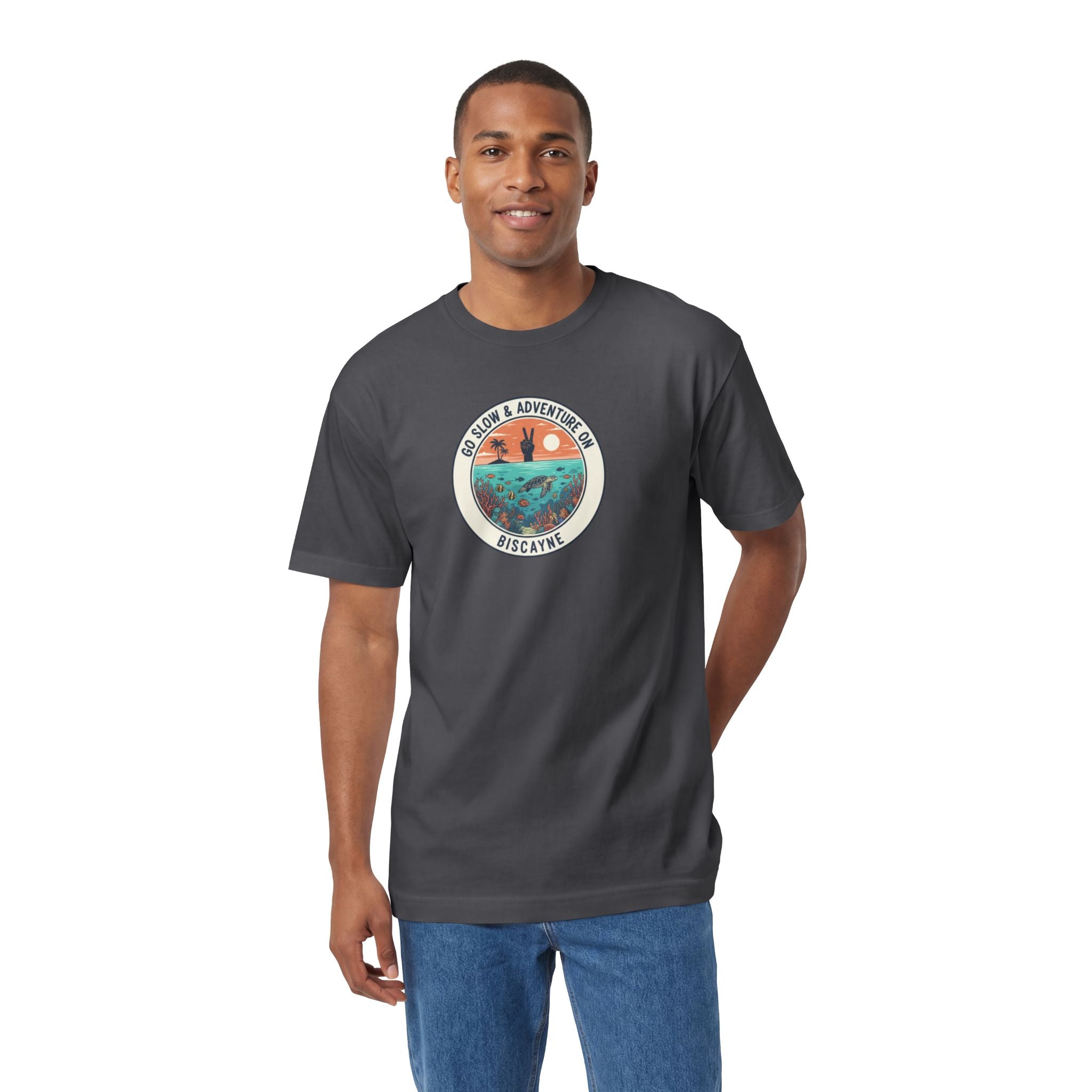 Biscayne - "Go Slow & Adventure On" T-Shirt