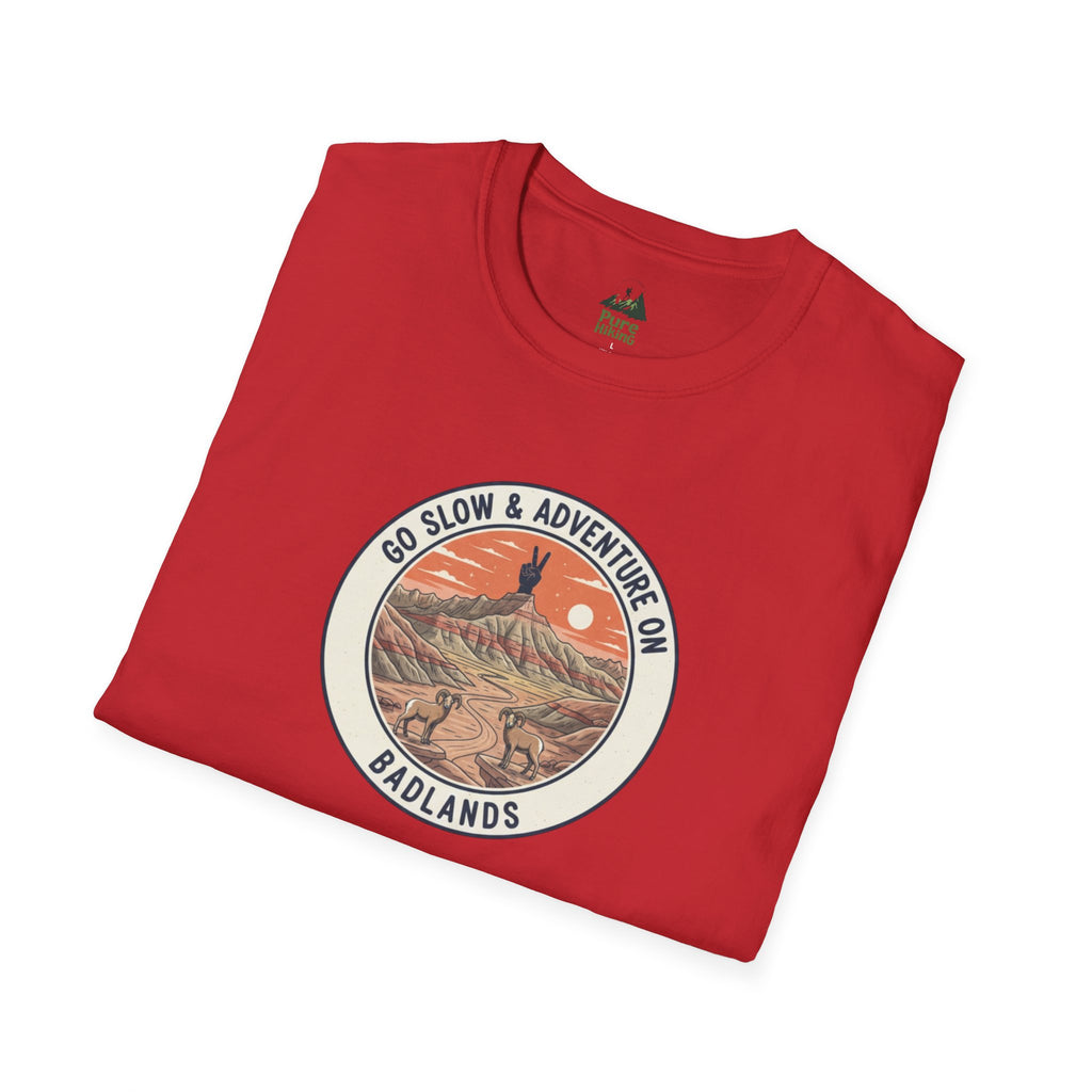 Badlands — "Go Slow & Adventure On" T-Shirt