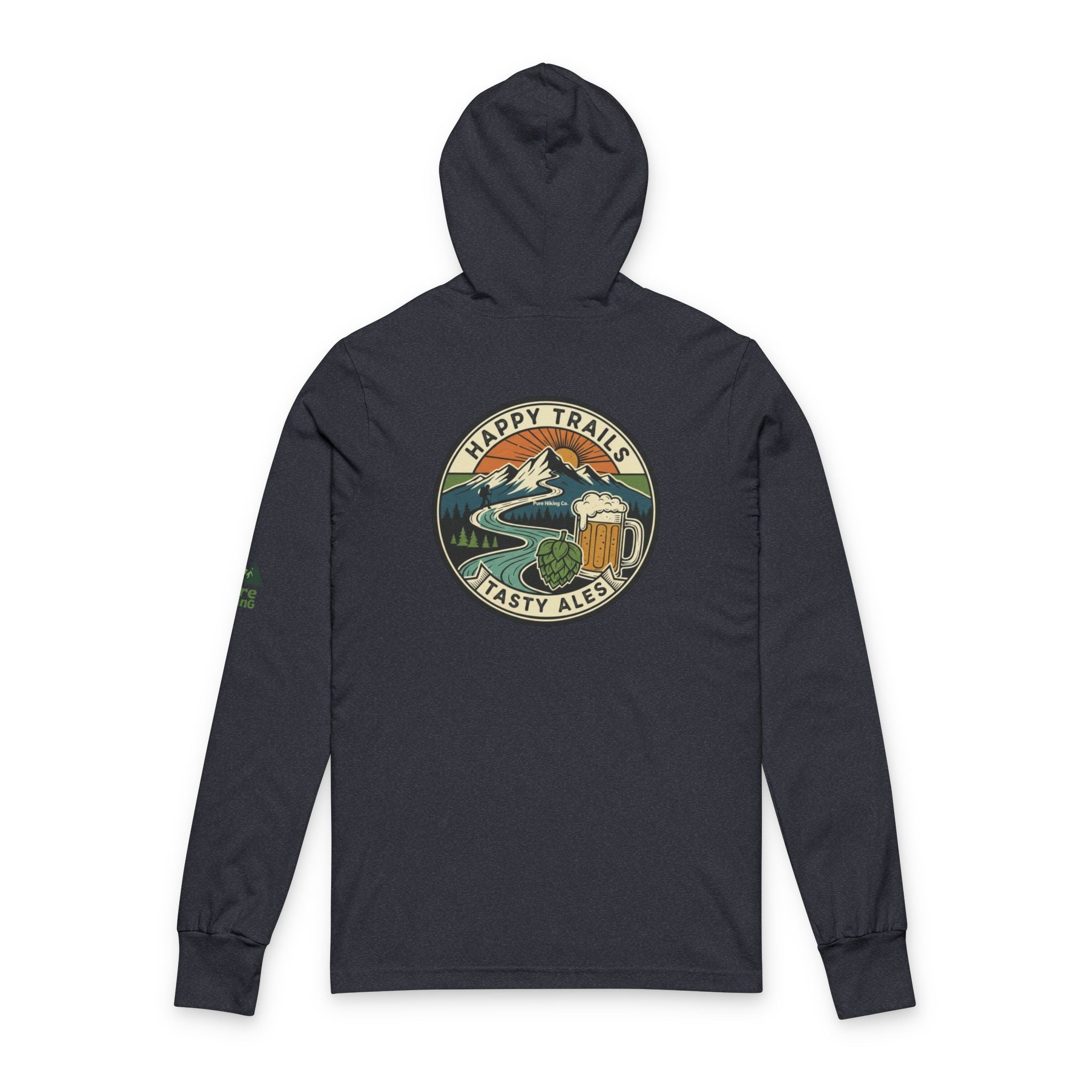 Happy Trails Tasty Ales Hooded Long Sleeve Tee
