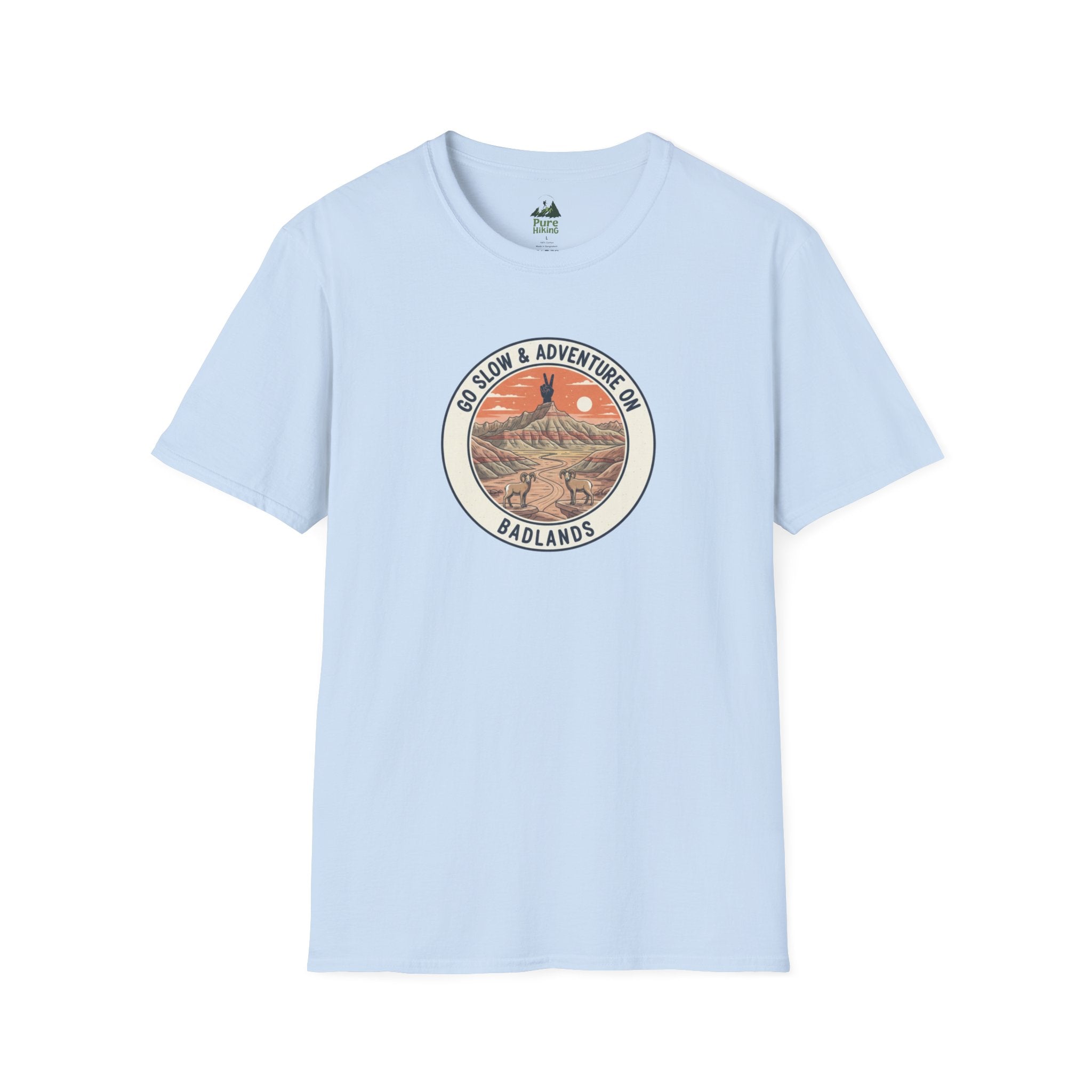 Badlands — "Go Slow & Adventure On" T-Shirt
